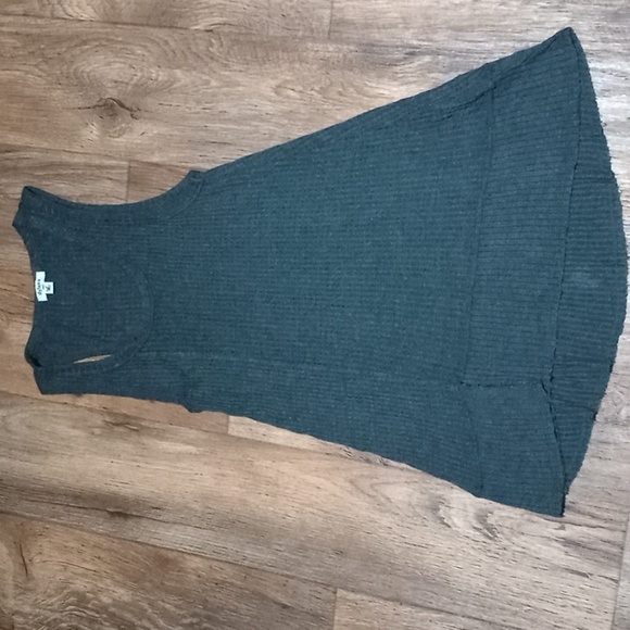 Sleeveless Gray Tunic Dress Cover Up - Picture 2 of 4